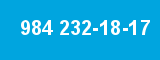 984 232-18-17 984 232-18-17